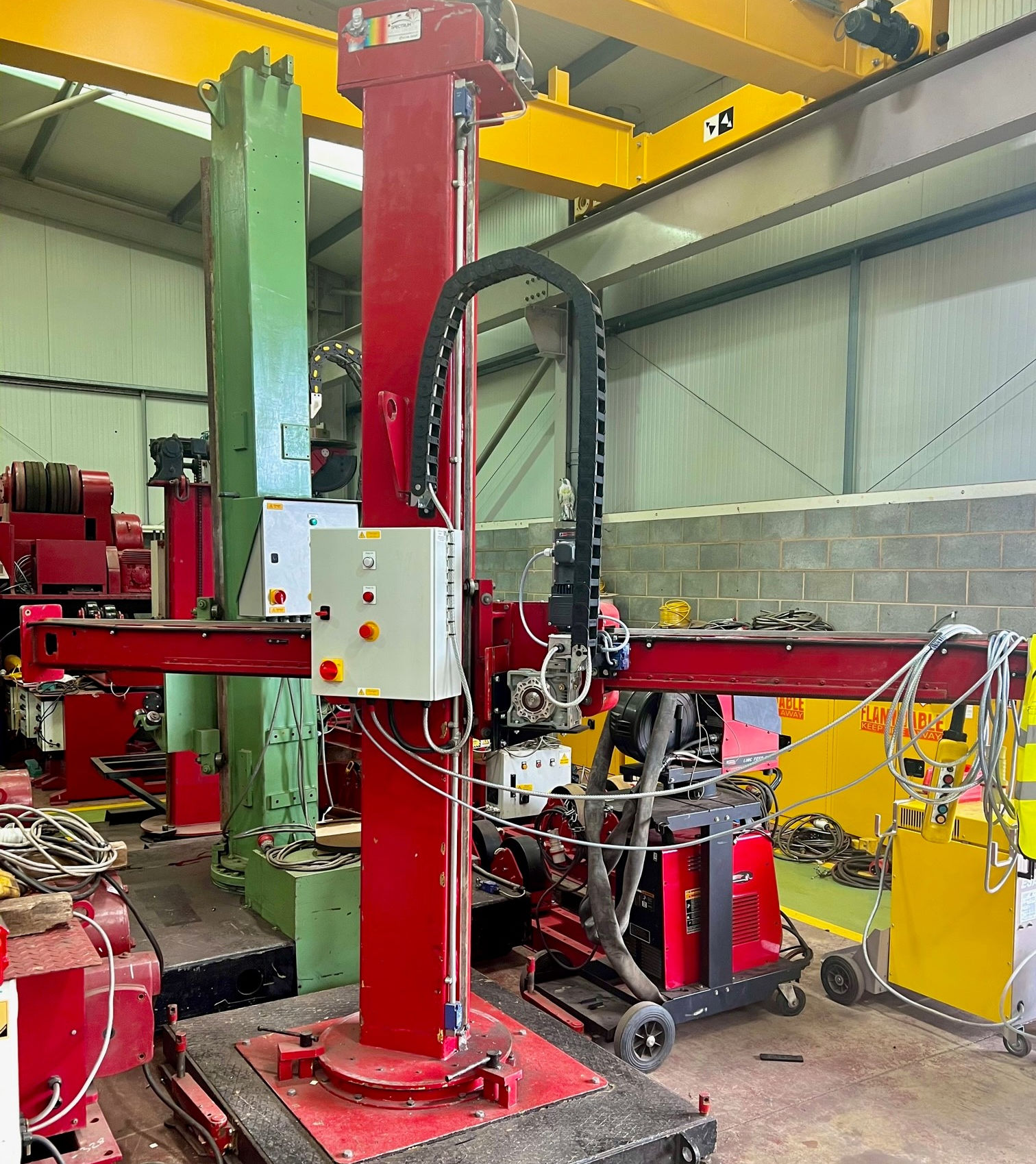 2.8mtr x 2.3mtr column and boom submerged arc welding manipulator